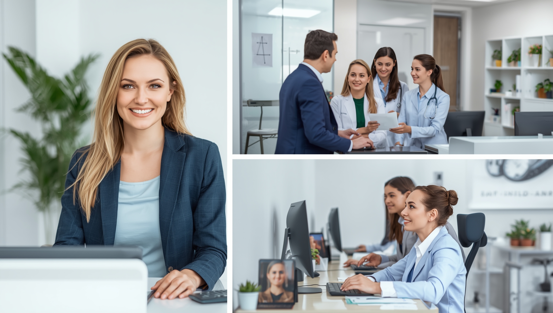 Receptionist collage